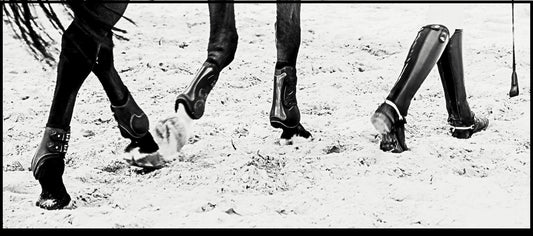 Horse rider embracing a quiet pace lifestyle inspired by calm movement and intention