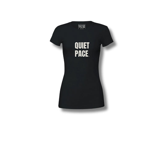LIFE AT HORSE PACE | QUIET PACE | SOFT BEIGE ON BLACK | WOMEN